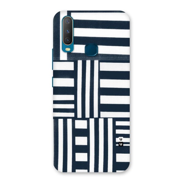 Square  Stripes Back Case for Vivo Y12