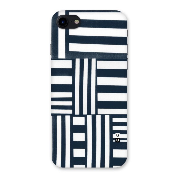 Square  Stripes Back Case for iPhone SE 2020