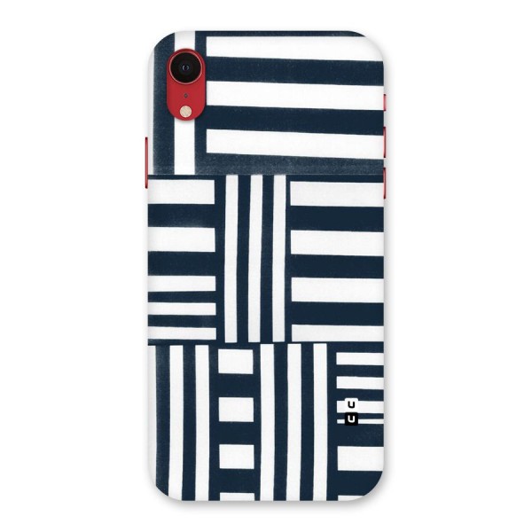 Square  Stripes Back Case for iPhone XR