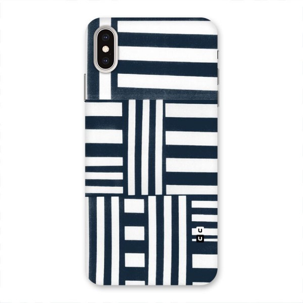 Square  Stripes Back Case for iPhone XS Max