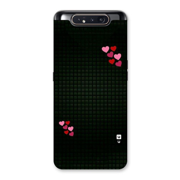 Square and Hearts Back Case for Galaxy A80