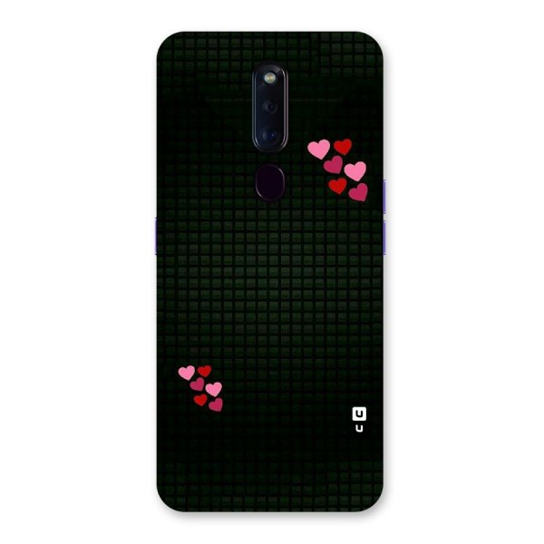 Square and Hearts Back Case for Oppo F11 Pro