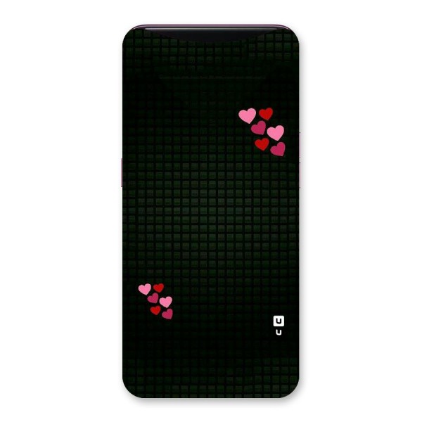 Square and Hearts Back Case for Oppo Find X