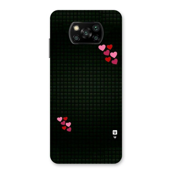 Square and Hearts Back Case for Poco X3