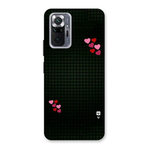 Square and Hearts Back Case for Redmi Note 10 Pro