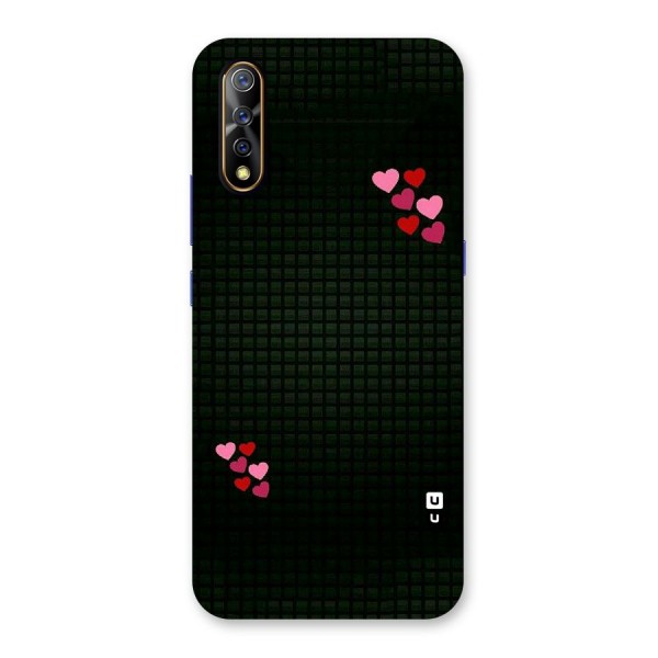 Square and Hearts Back Case for Vivo S1