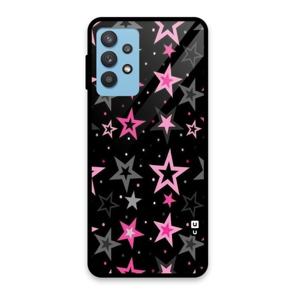 Star Outline Glass Back Case for Galaxy M32 5G