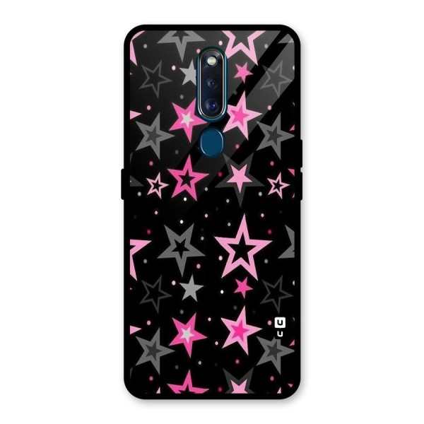 Star Outline Glass Back Case for Oppo F11 Pro