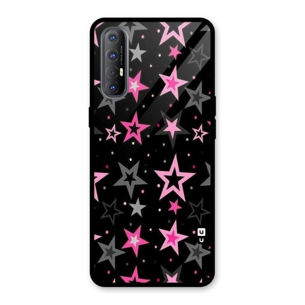 Star Outline Glass Back Case for Oppo Reno3 Pro