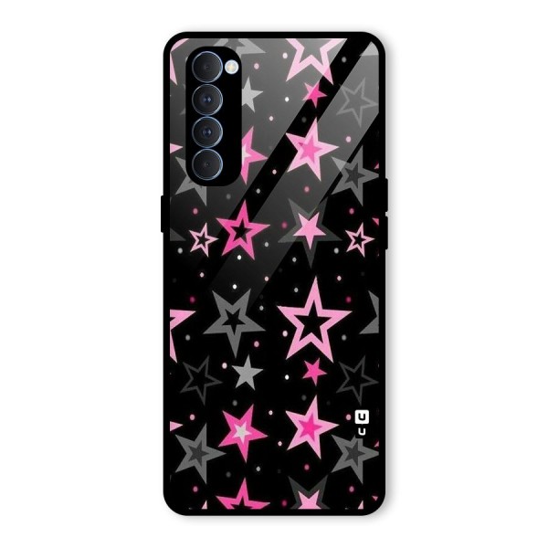 Star Outline Glass Back Case for Oppo Reno4 Pro