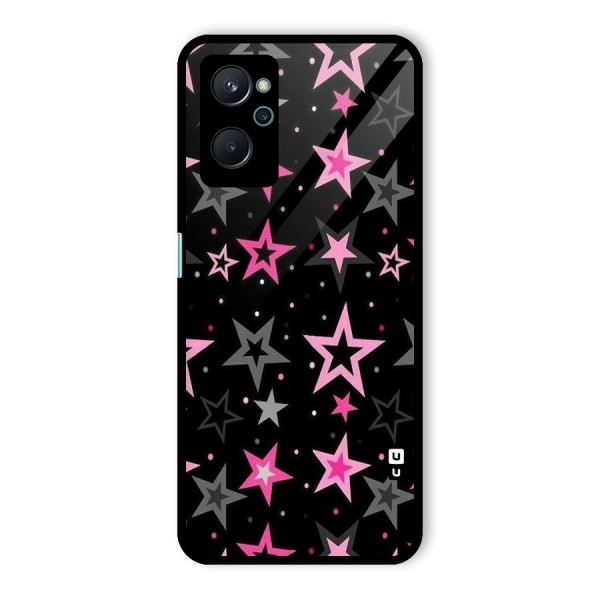 Star Outline Glass Back Case for Realme 9i