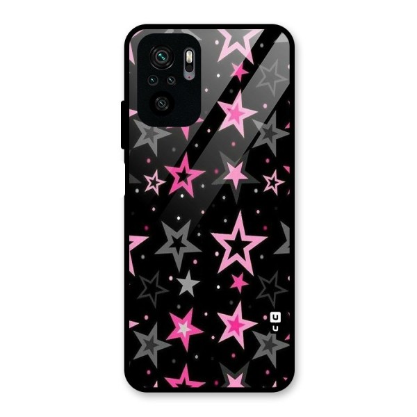 Star Outline Glass Back Case for Redmi Note 10