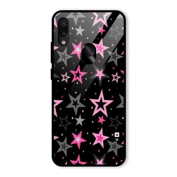 Star Outline Glass Back Case for Redmi Note 7