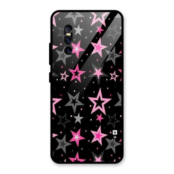 Star Outline Glass Back Case for Vivo V15 Pro