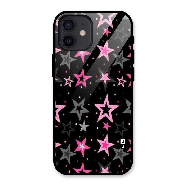 Star Outline Glass Back Case for iPhone 12