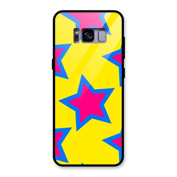 Star Pattern Glass Back Case for Galaxy S8