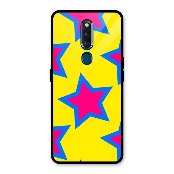 Star Pattern Glass Back Case for Oppo F11 Pro