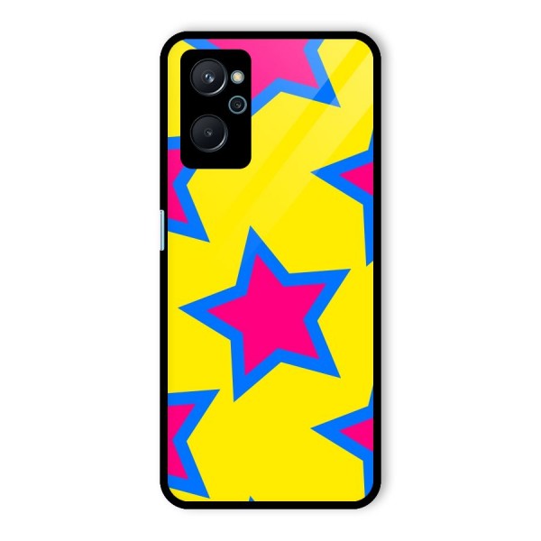 Star Pattern Glass Back Case for Realme 9i