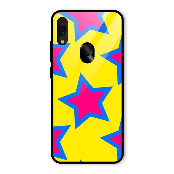 Star Pattern Glass Back Case for Redmi Note 7