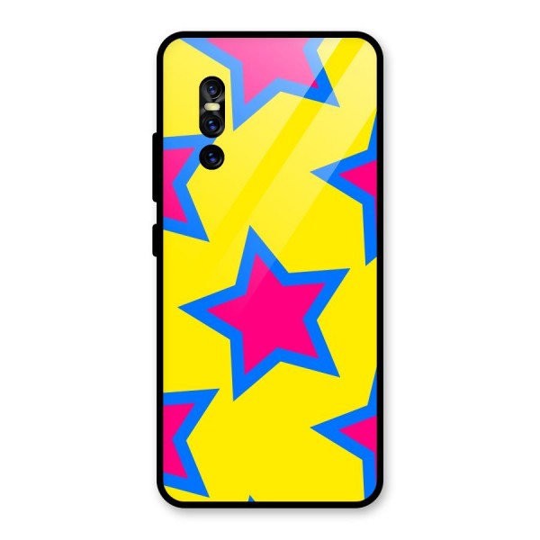 Star Pattern Glass Back Case for Vivo V15 Pro