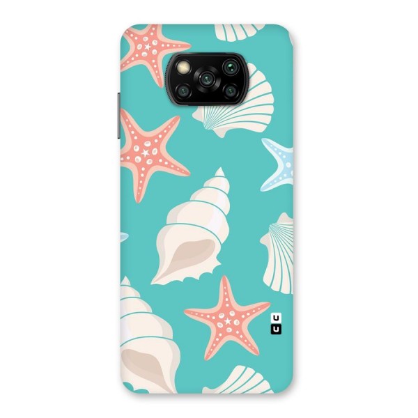 Starfish Sea Shell Back Case for Poco X3