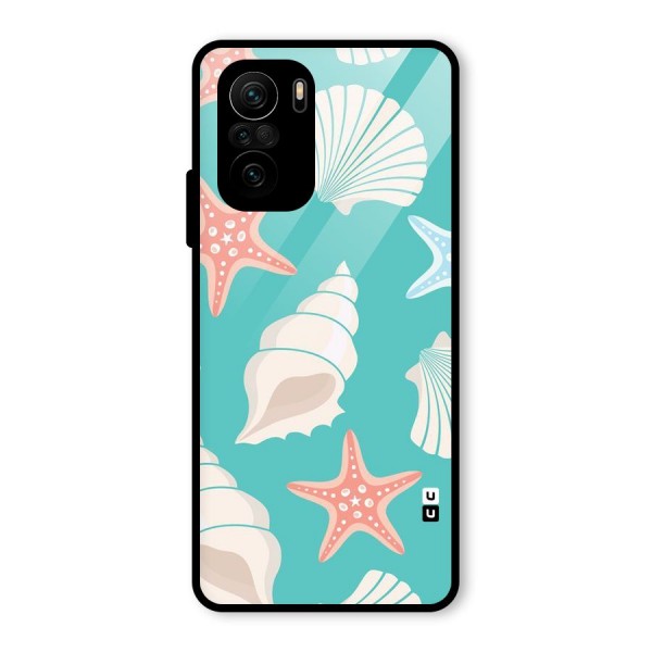 Starfish Sea Shell Glass Back Case for Mi 11x