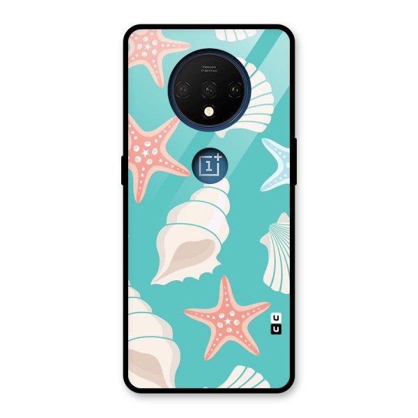 Starfish Sea Shell Glass Back Case for OnePlus 7T