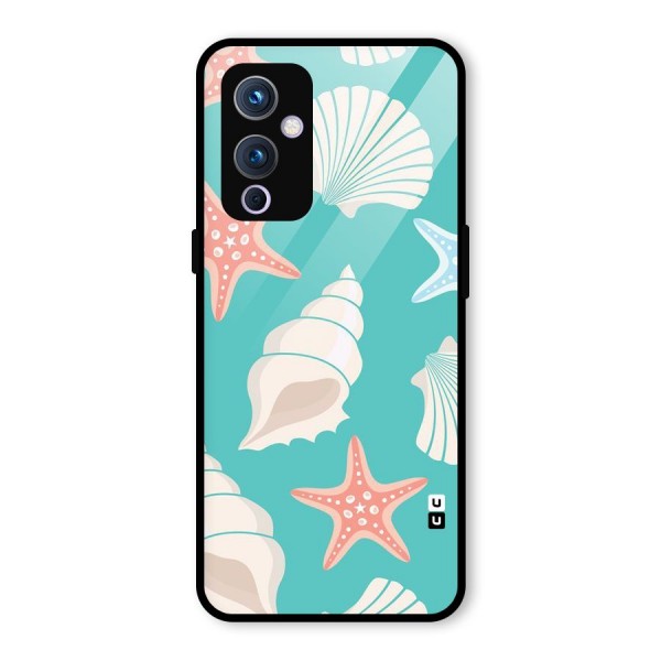 Starfish Sea Shell Glass Back Case for OnePlus 9