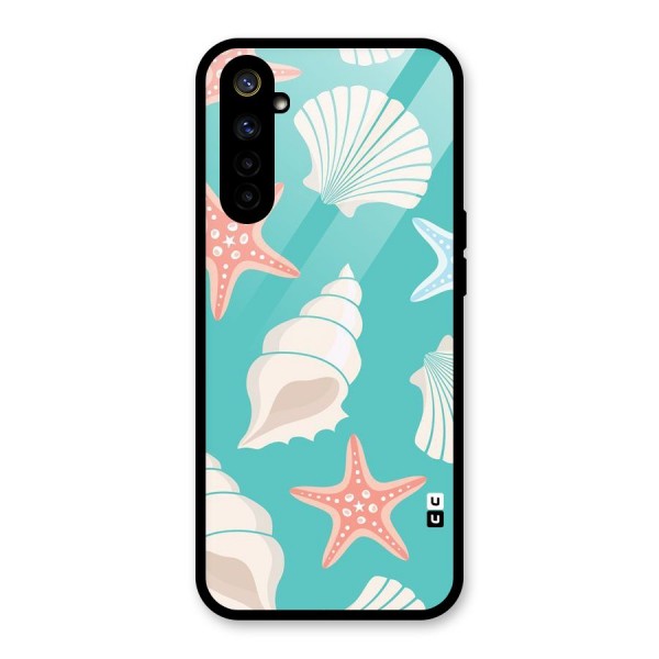 Starfish Sea Shell Glass Back Case for Realme 6