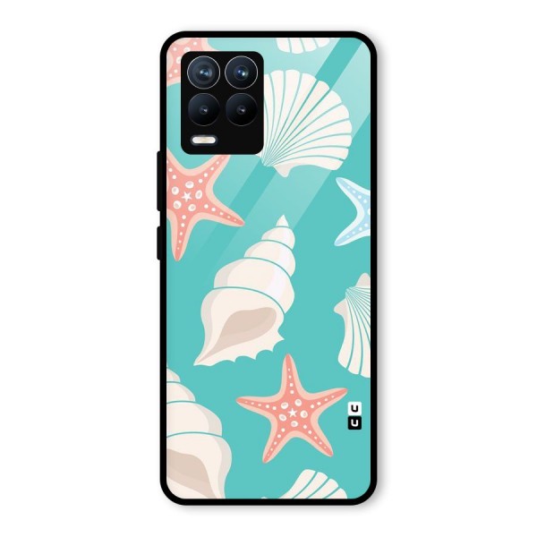 Starfish Sea Shell Glass Back Case for Realme 8