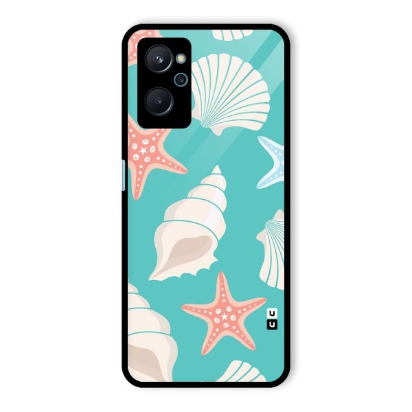 Starfish Sea Shell Glass Back Case for Realme 9i