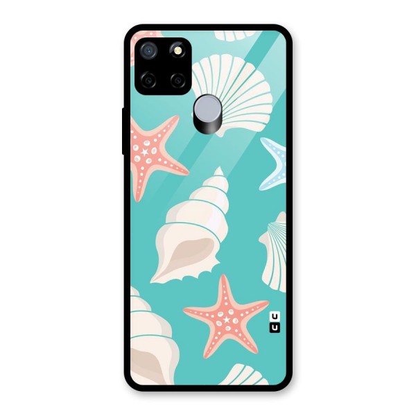 Starfish Sea Shell Glass Back Case for Realme C15