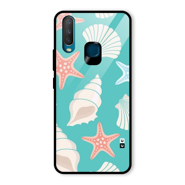 Starfish Sea Shell Glass Back Case for Vivo Y12