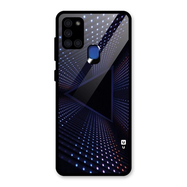 Stars Abstract Glass Back Case for Galaxy A21s