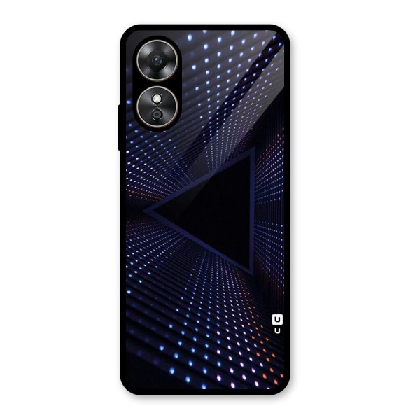 Stars Abstract Glass Back Case for Oppo A17