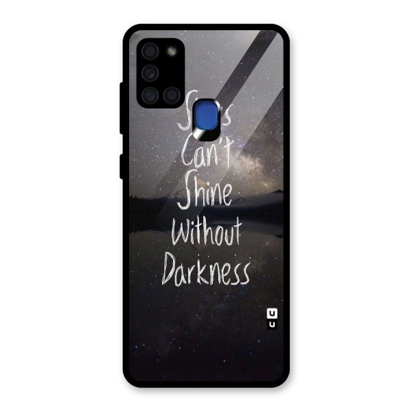 Stars Shine Glass Back Case for Galaxy A21s