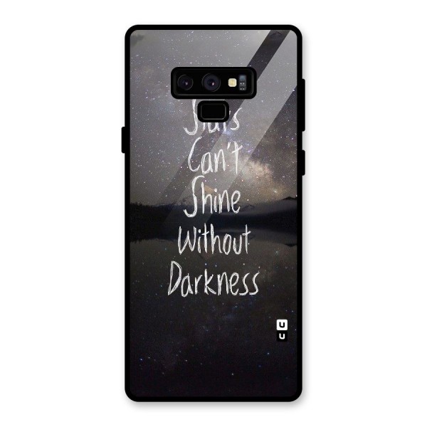 Stars Shine Glass Back Case for Galaxy Note 9