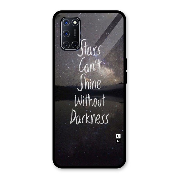 Stars Shine Glass Back Case for Oppo A52