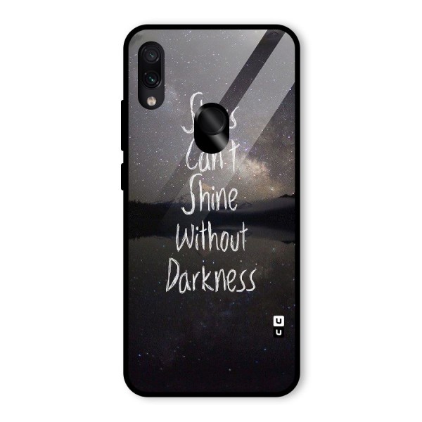 Stars Shine Glass Back Case for Redmi Note 7S