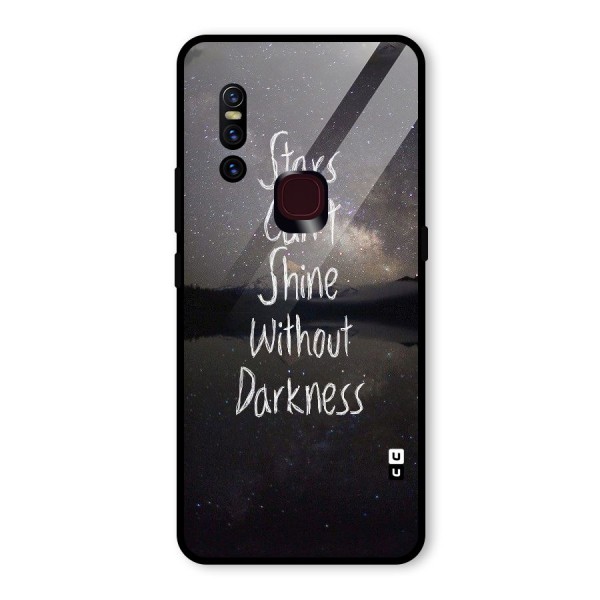 Stars Shine Glass Back Case for Vivo V15