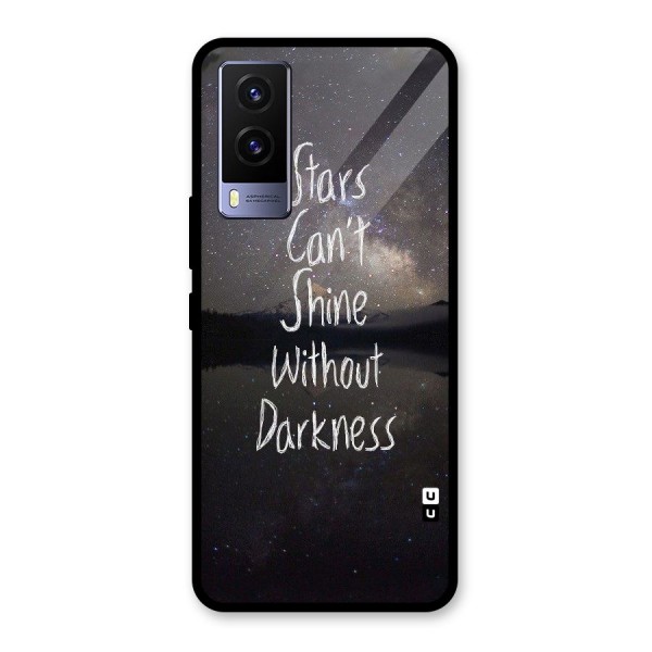 Stars Shine Glass Back Case for Vivo V21e 5G