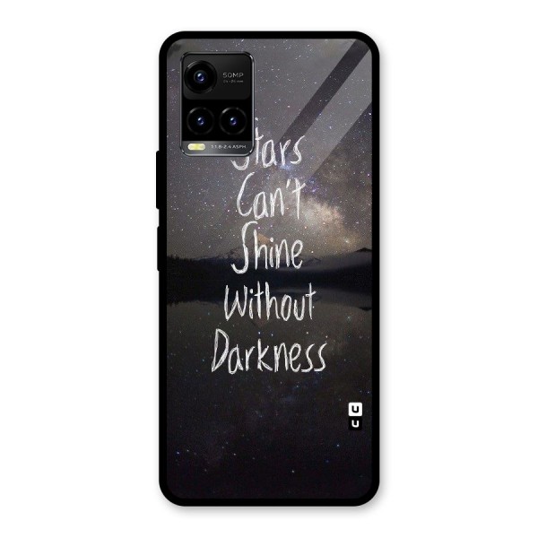 Stars Shine Glass Back Case for Vivo Y21 2021