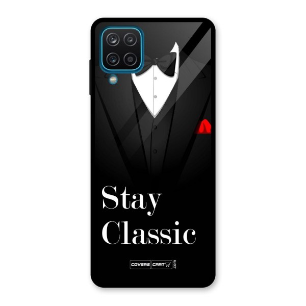 Stay Classic Glass Back Case for Galaxy A12