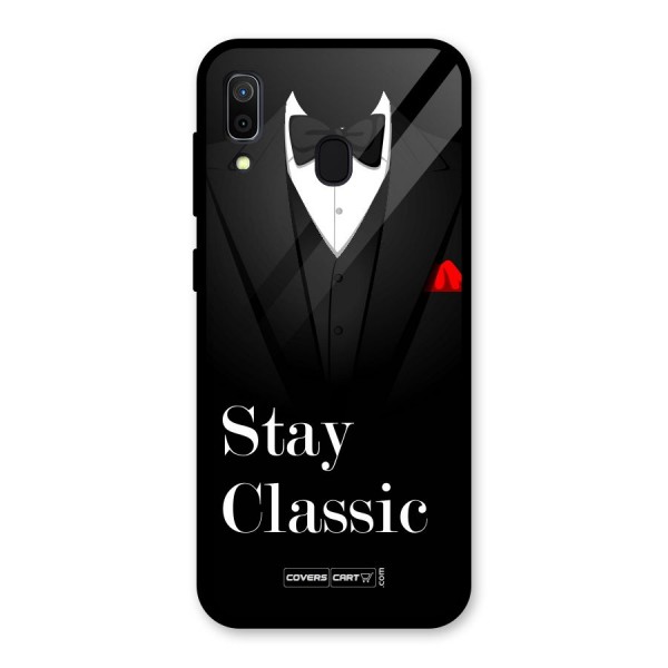 Stay Classic Glass Back Case for Galaxy A30