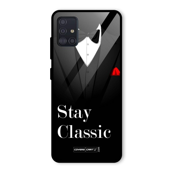 Stay Classic Glass Back Case for Galaxy A51