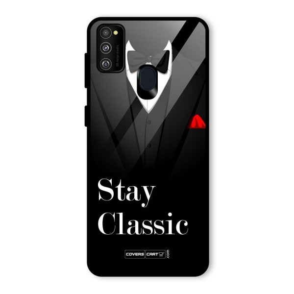 Stay Classic Glass Back Case for Galaxy M21