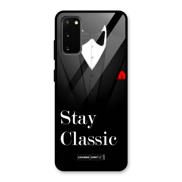 Stay Classic Glass Back Case for Galaxy S20