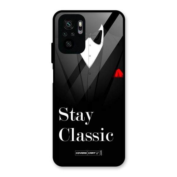 Stay Classic Glass Back Case for Redmi Note 10