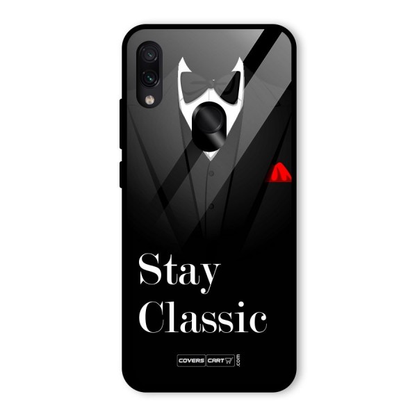 Stay Classic Glass Back Case for Redmi Note 7