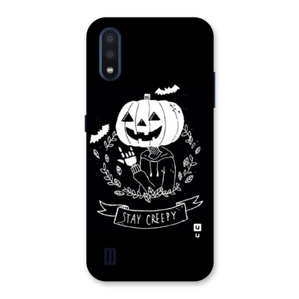 Stay Creepy Back Case for Galaxy M01